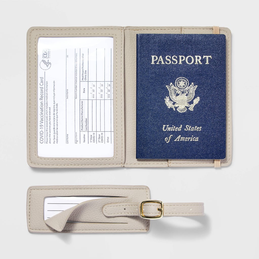 Best Budget Passport Holder: Open Story Passport & Slim Luggage Tag Set