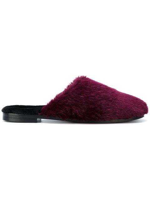 Aspen Faux Fur Mules