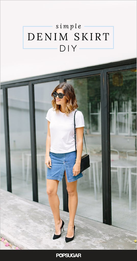 DIY Denim Skirt DIY Denim Skirt