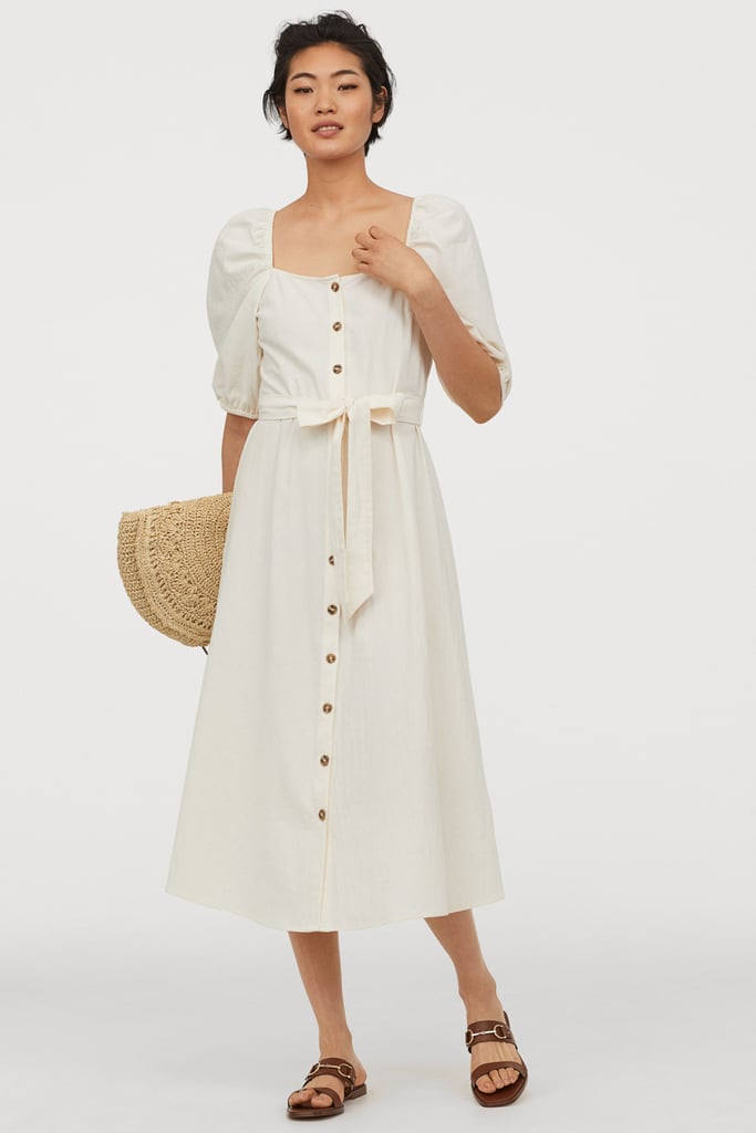 H&M Crêped Cotton Dress