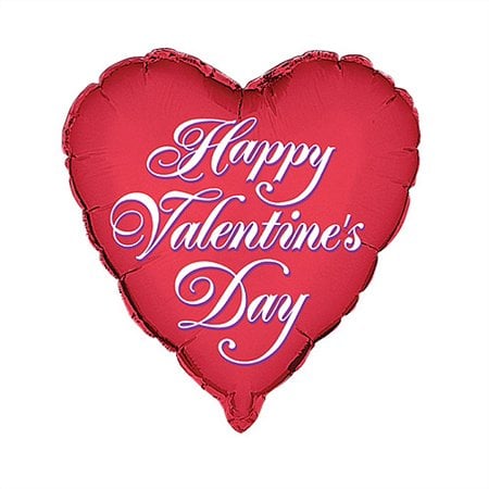 Foil Happy Valentine's Day Heart Balloon
