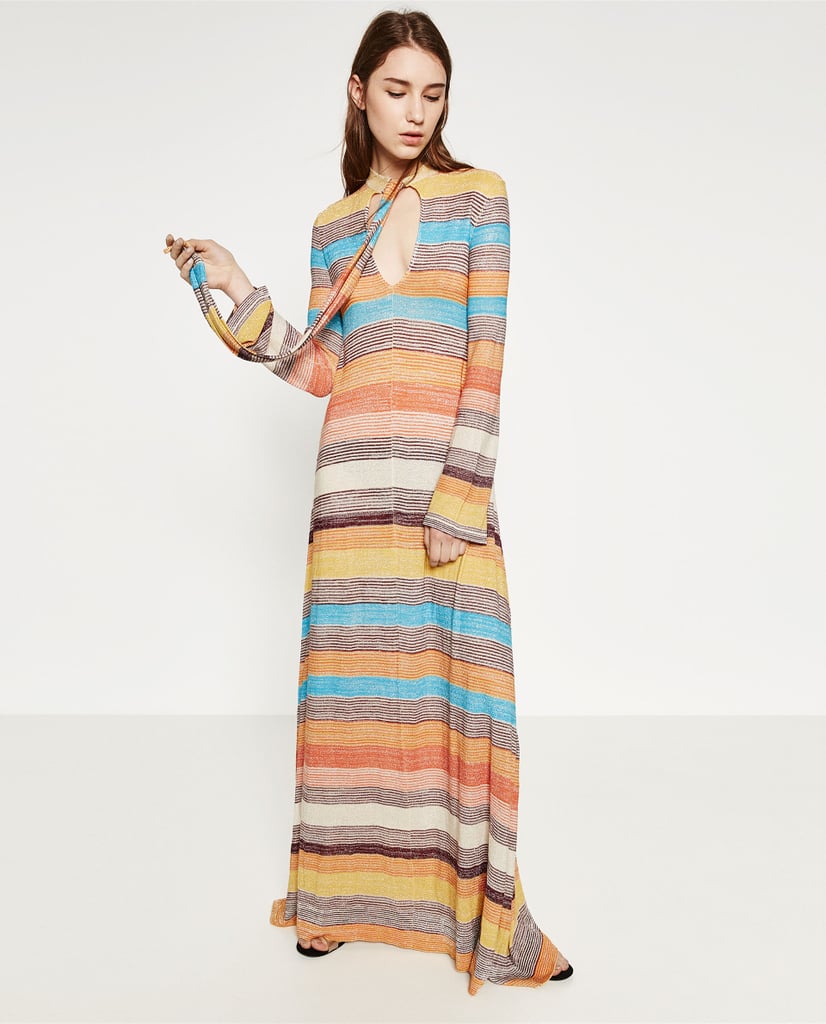 Zara Long Shiny Dress ($100)