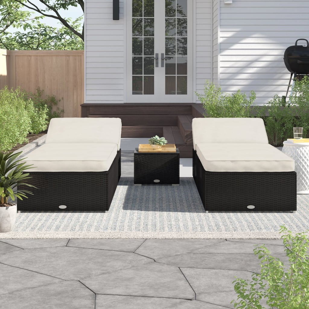 Amarii 3 Piece Lounge Rattan Seating Group with Cushions