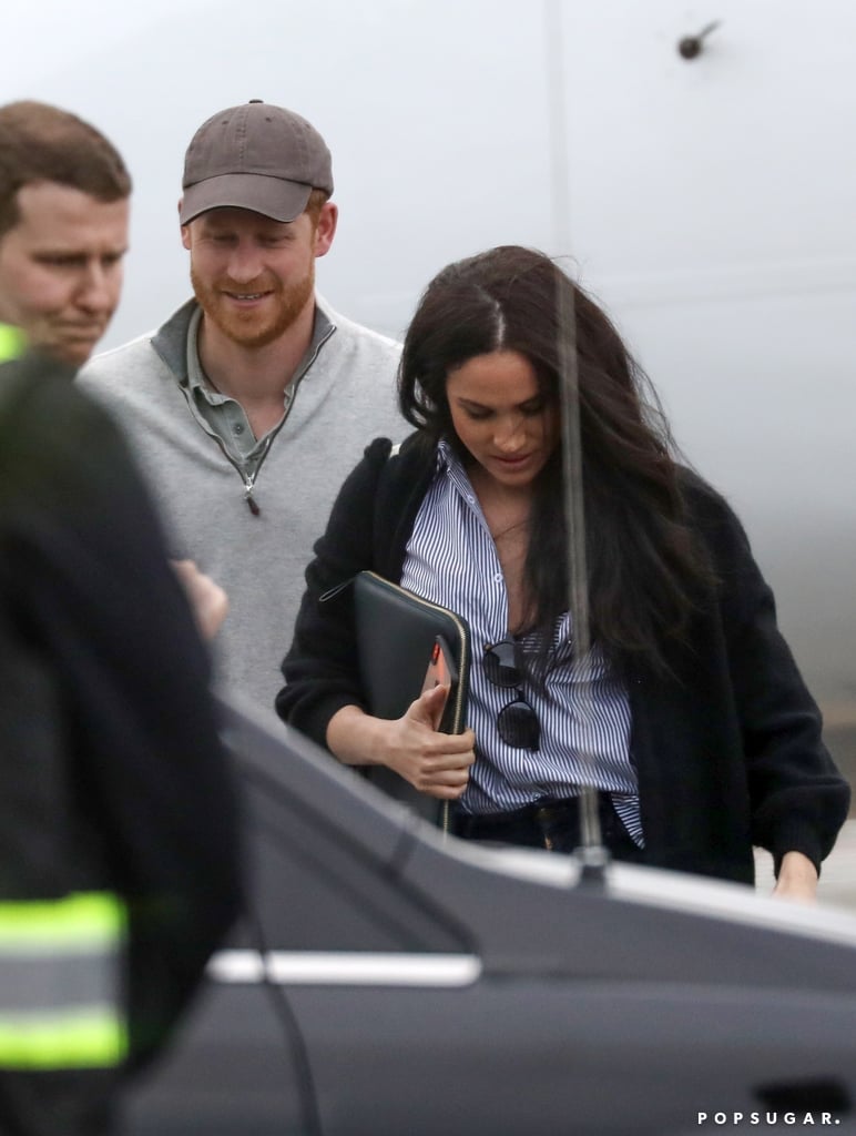 Prince Harry and Meghan Markle at Airport in Canada Pictures
