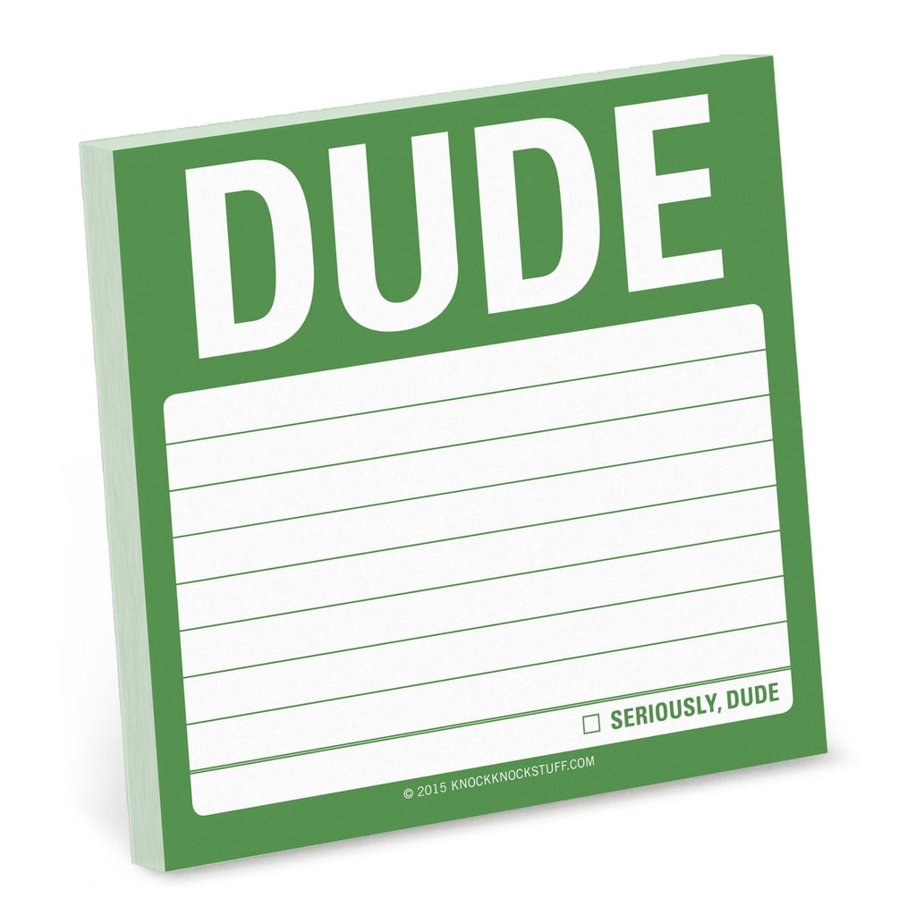 Knock Knock DUDE Sticky Notes