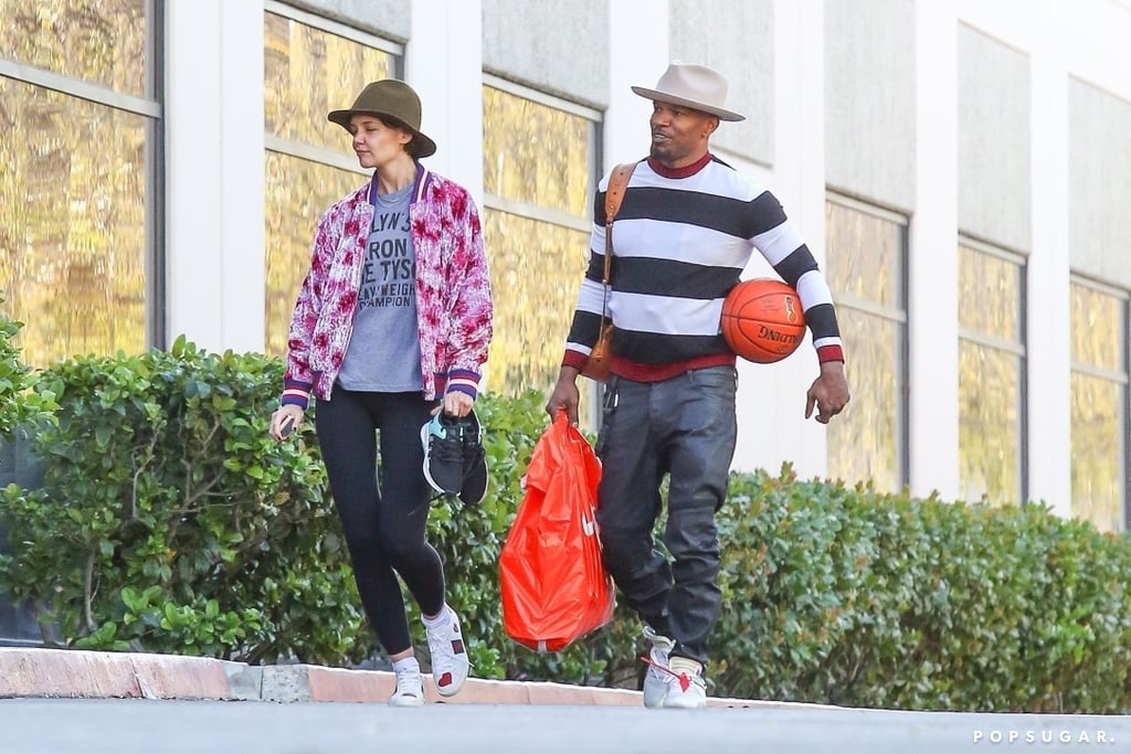 Jamie Foxx and Katie Holmes on Valentine's Day 2018