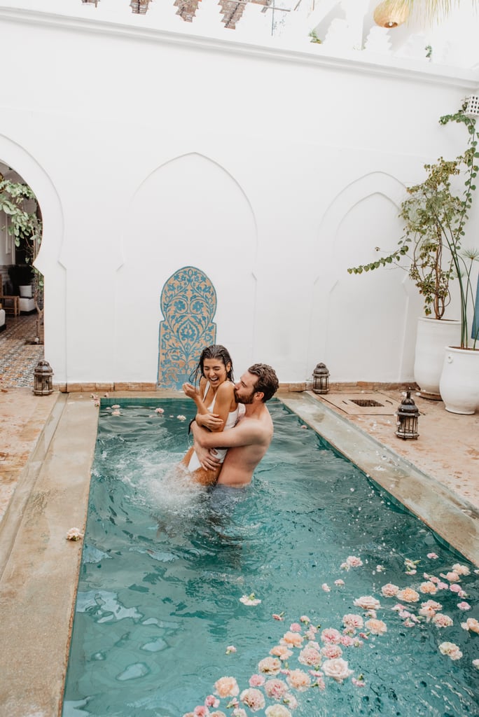 Sexy Moroccan Pool Couples Photo Shoot