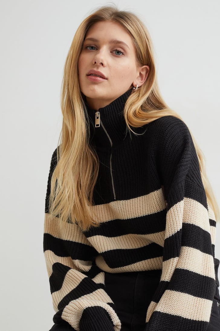 A Cozy Staple H&M HalfZip Sweater Best New Arrivals From H&M