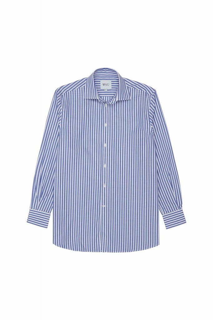 Shop Meghan's Exact WNU Blue Striped Shirt