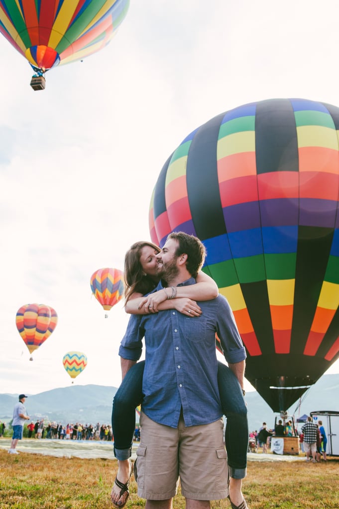 Hot Air Balloon Engagement Pictures