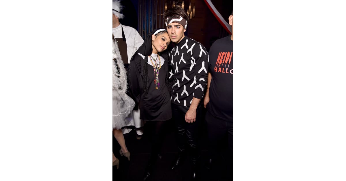 Zoë Kravitz as a Nun and Joe Jonas as Derek Zoolander Celebrities