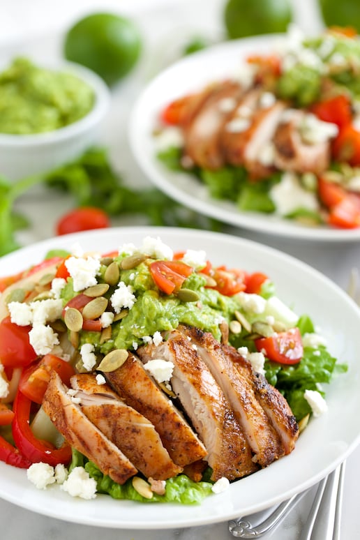 Grilled Chicken Fajita Salad