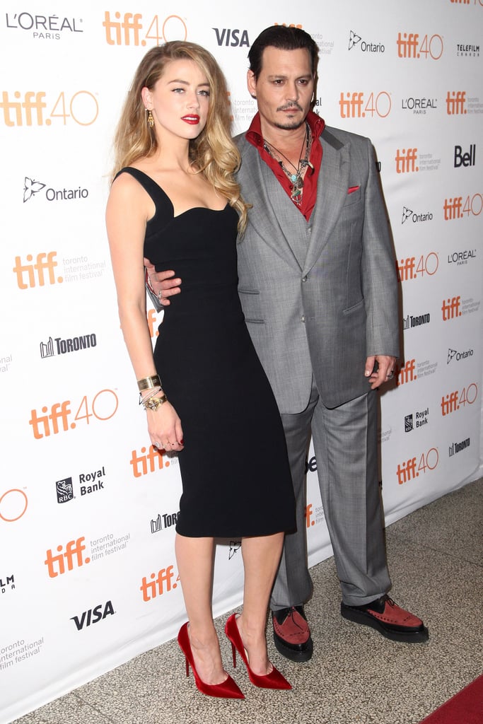 Johnny Depp Amber Heard Black Mass Premiere Pictures TIFF