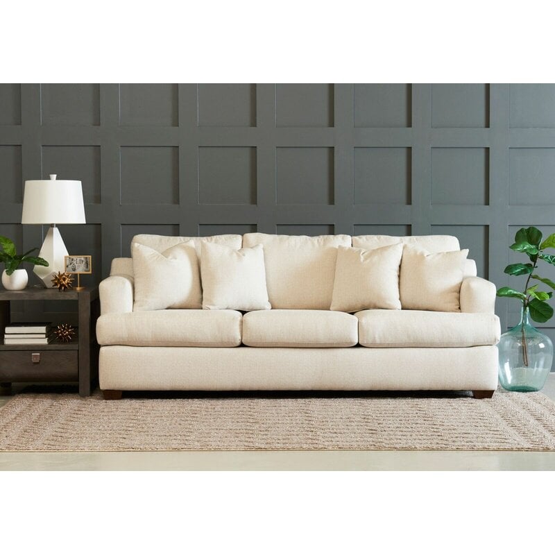 Stoughton velvet online square arm sofa