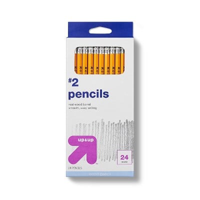 up & up #2 Wood Pencils 24ct