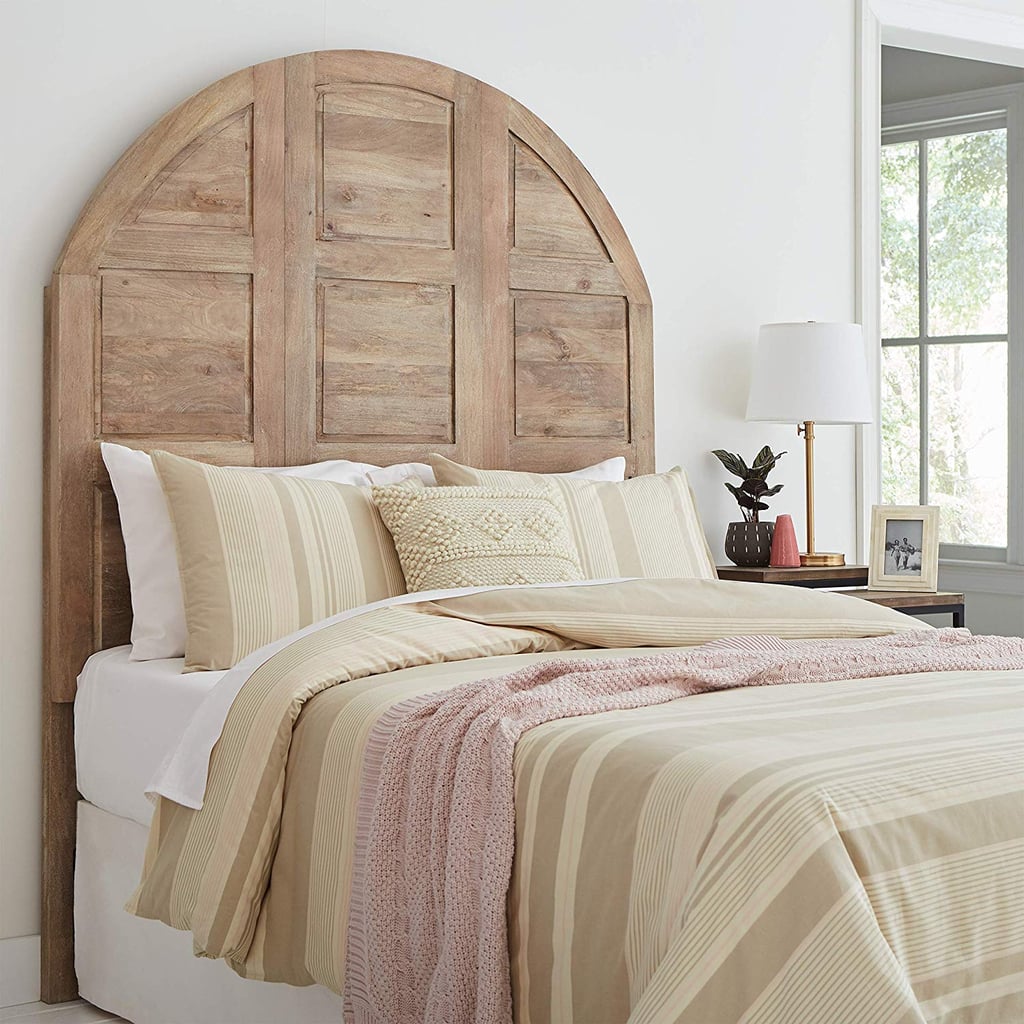 Stone & Beam Arced Rustic King Bed Headboard With Raised Panels