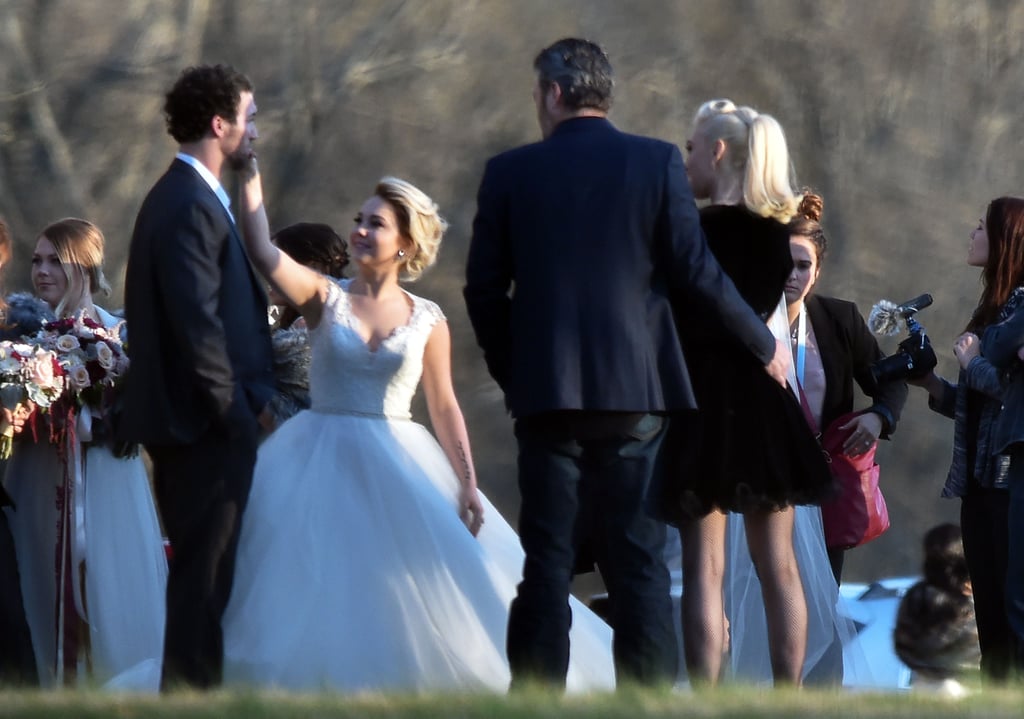 Gwen Stefani and Blake Shelton at RaeLynn's Wedding 2016 ...