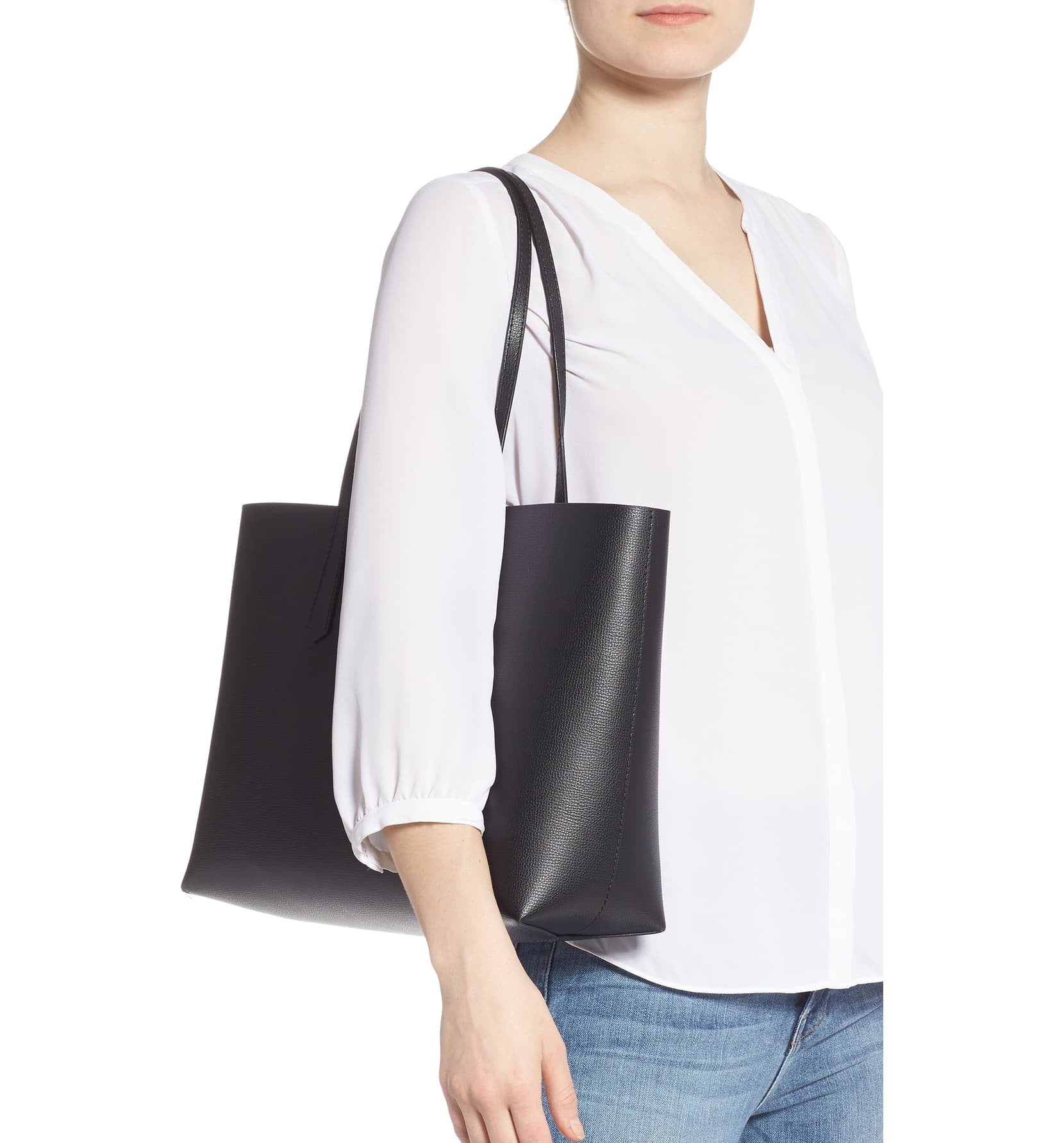 Cuyana Black Classic Structured Leather Tote - Meghan Markle's Handbags -  Meghan's Fashion
