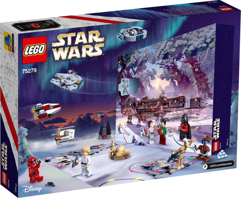 The Back of the Lego Star Wars 2020 Advent Calendar Box