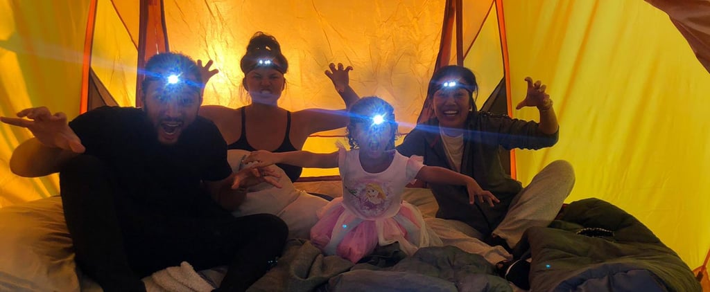 Chrissy Teigen and Luna Went Camping in the Backyard