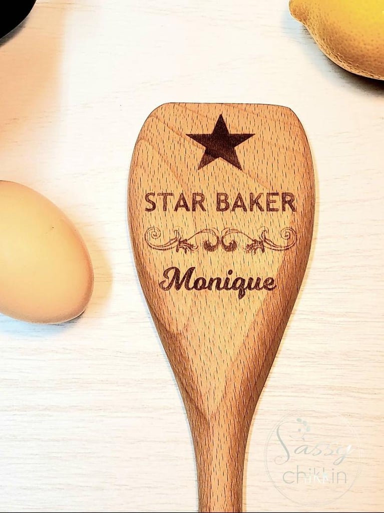 Star Baker Personalized Wooden Spoon