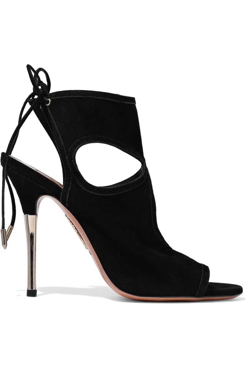 Our Pick: Aquazzura Sexy thing Cutout Suede Sandals