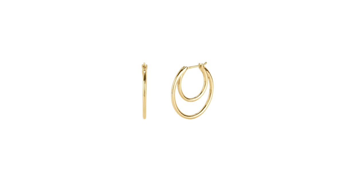 Mejuri Crescent Midi Hoops | What to Wear in Paris ... *looks into crystal ball* i see something very bright in your future and it involves you adding to cart.