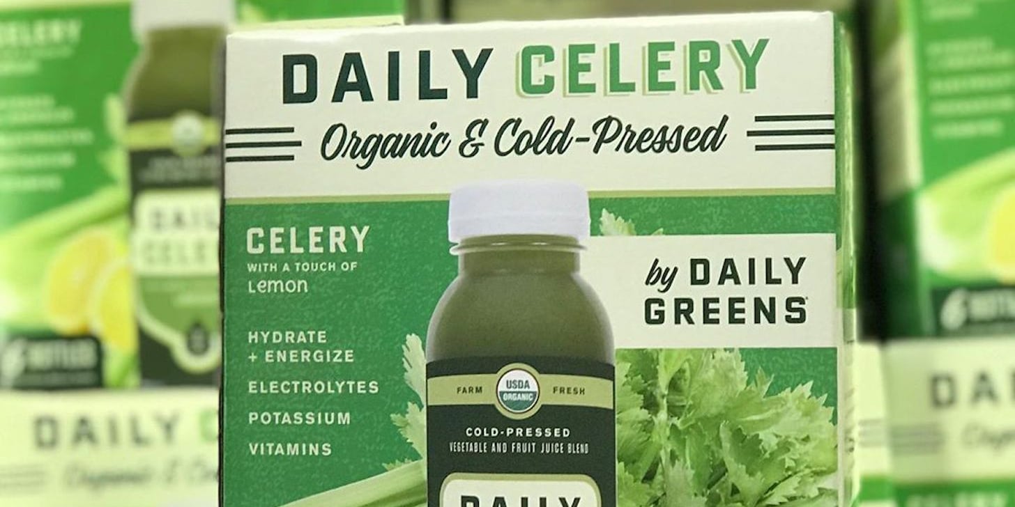 Costco Daily Greens Cold Pressed Celery Juice POPSUGAR Fitness