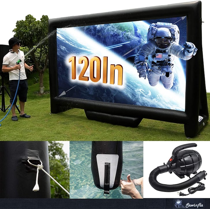 Sewinfla Inflatable Projector Screen Cool Gadgets For Your Pool