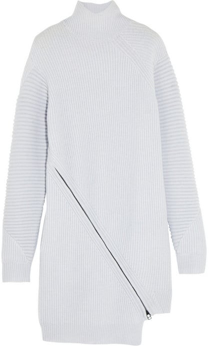 The Zipper-Embellished Sweater Dress