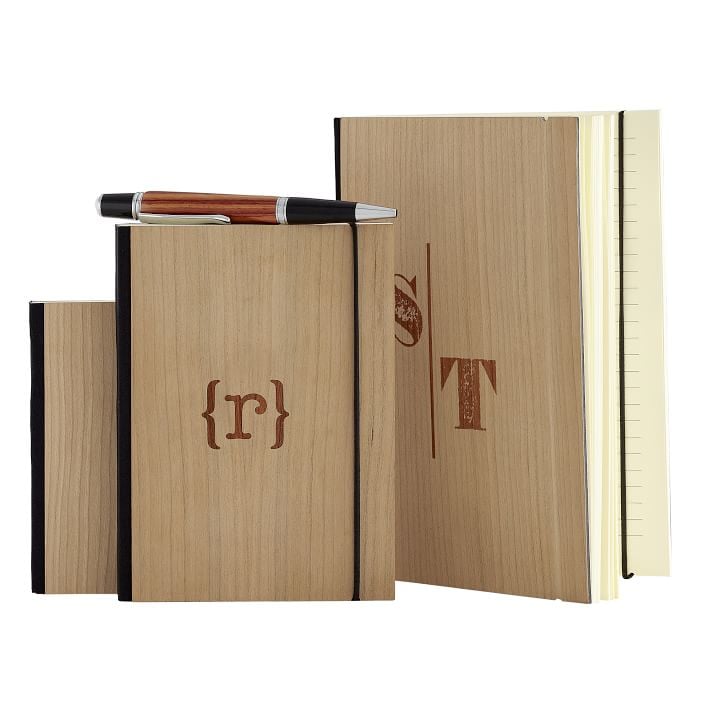 Bookbinder's Wood Paper Notebook Journal
