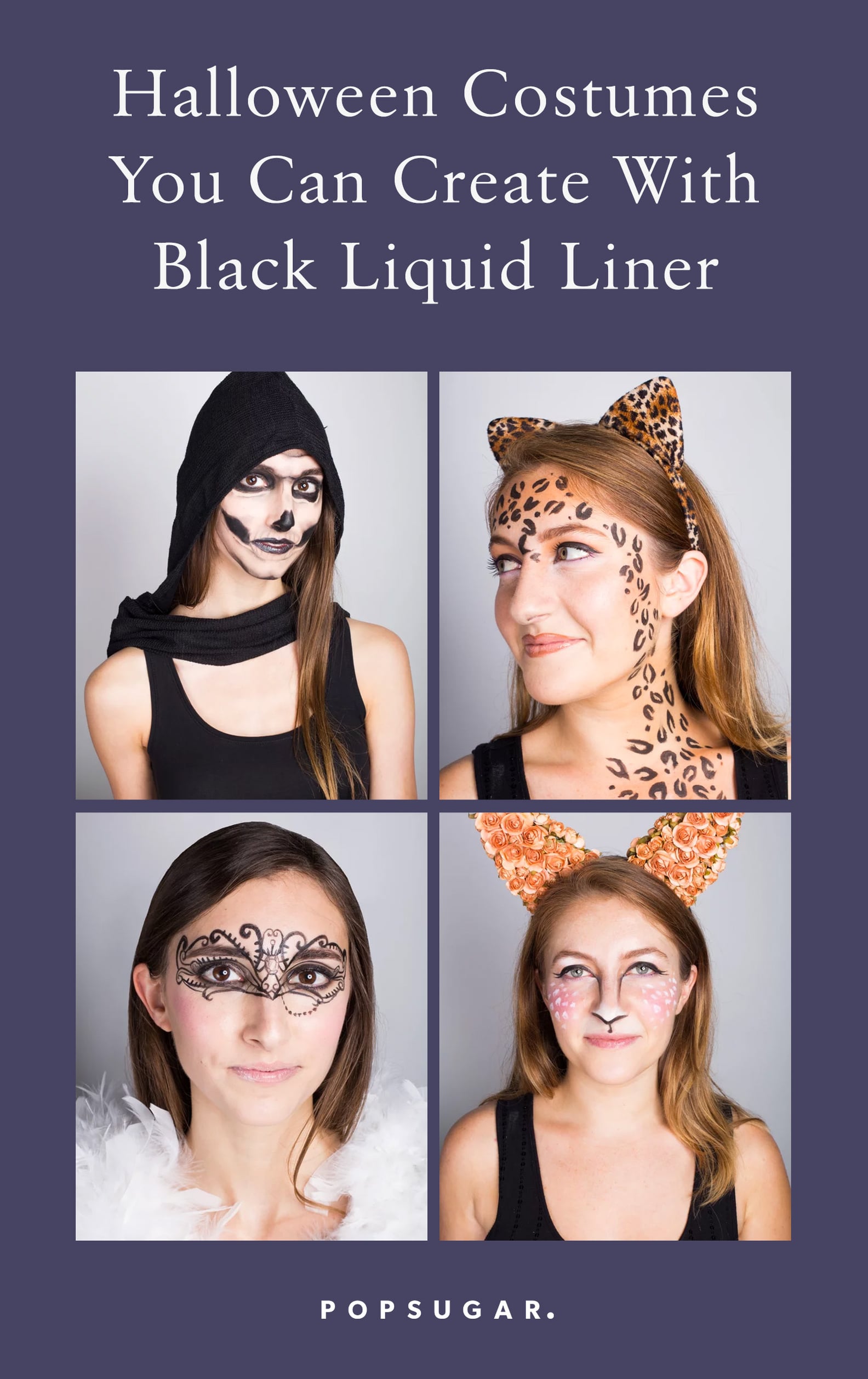 Easy Halloween Costume Ideas With Eyeliner | POPSUGAR Beauty