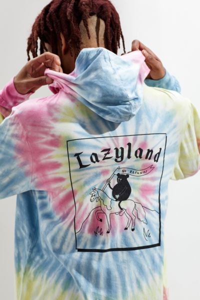 Lazy Oaf Lazyland Tie-Dye Hoodie Sweatshirt