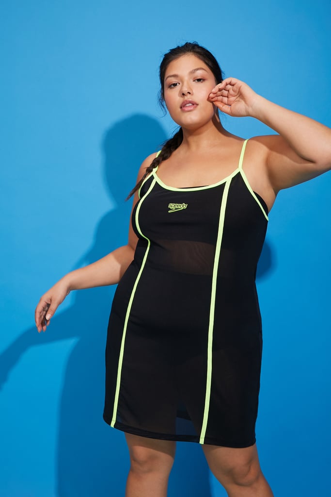 Plus Size Speedo Mesh Mini Dress