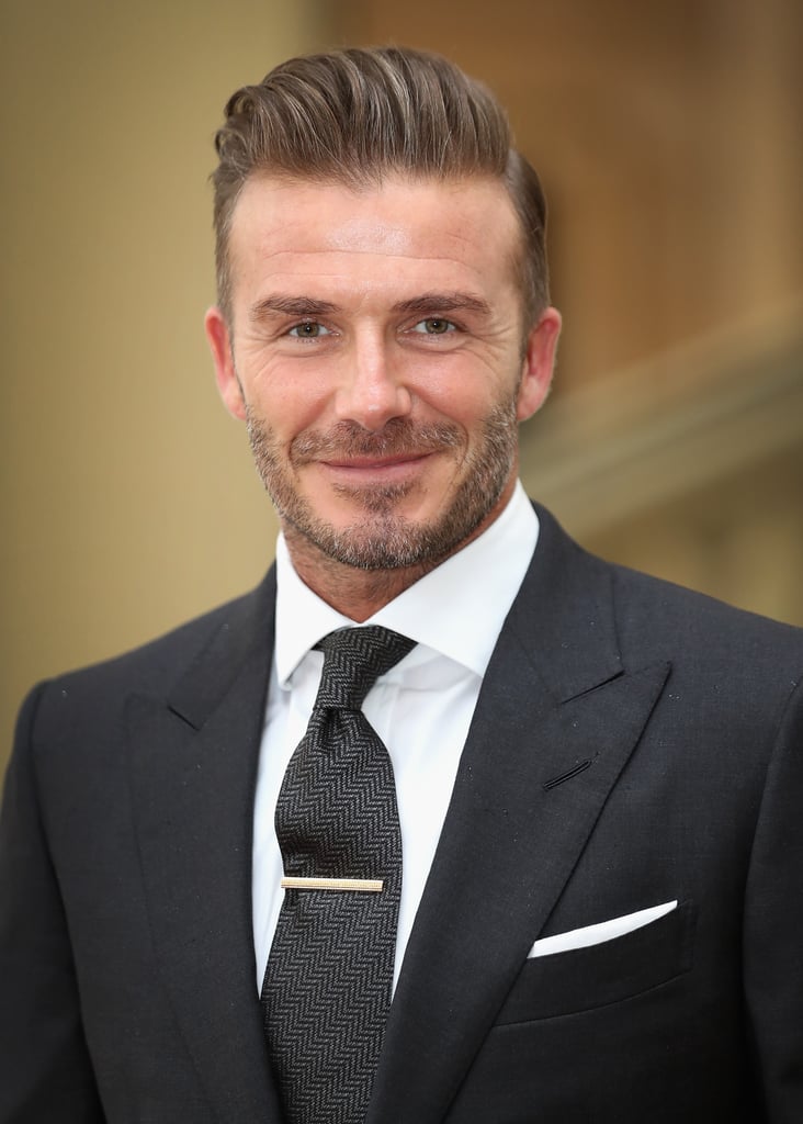 Queen Elizabeth and David Beckham in London June 2016