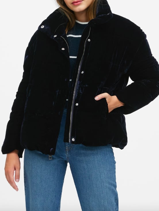 JAPAN EXCLUSIVE Velvet Boxy Puffer Jacket