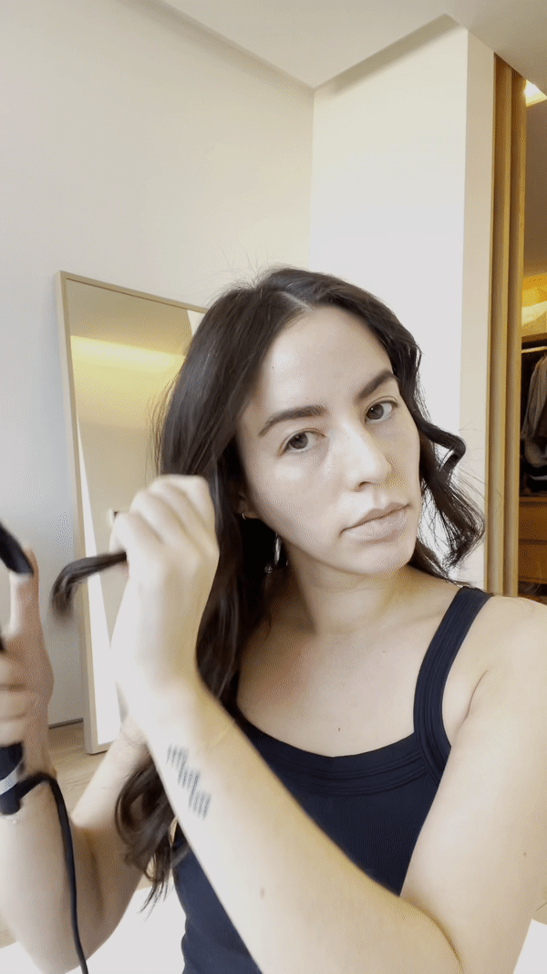 TikTok Face Framing Curl Hack -- Contour Face With Hair