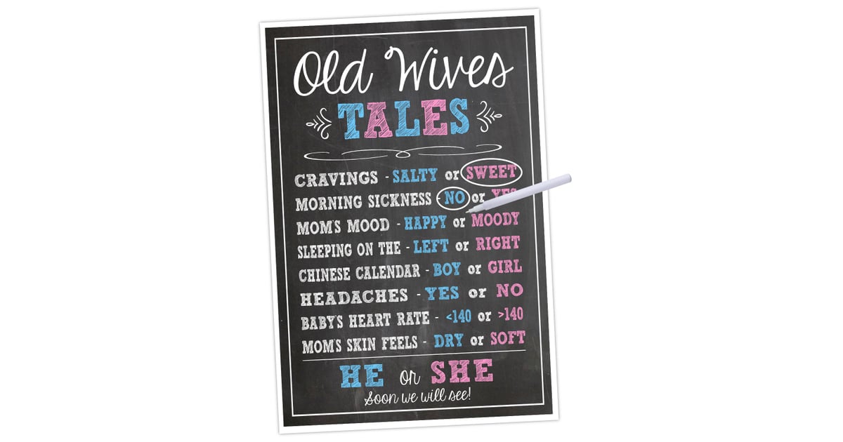 Old Wives Tale Baby Shower Game Oh Baby These 50 Co Ed Baby