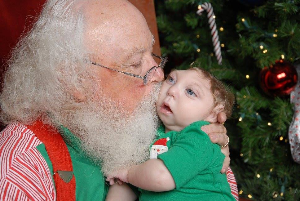 Boy Missing Skull Jaxon Strong Kissing Santa