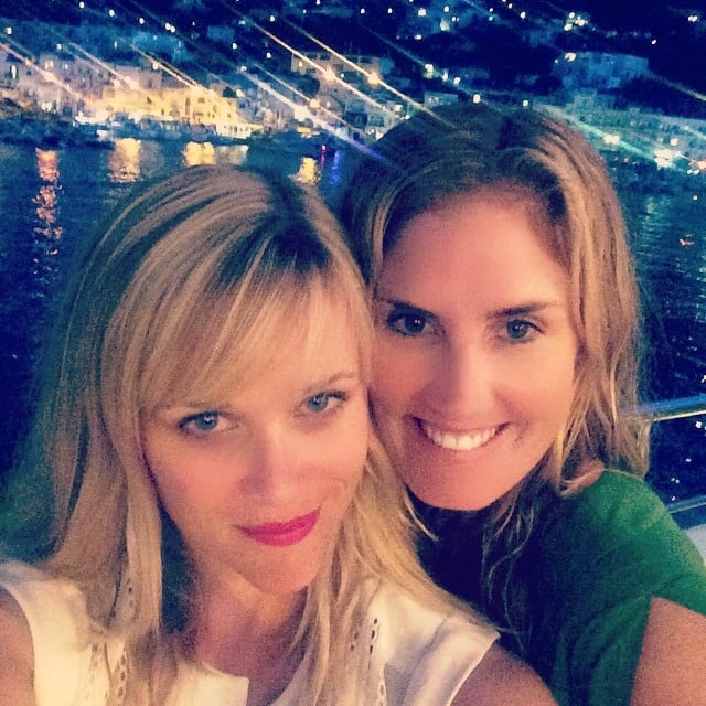 "Oh how the stars shine for good friends," Reese wrote about these selfie she shot with pal Mary Alice Haney. 
Source: Instagram user reesewitherspoon