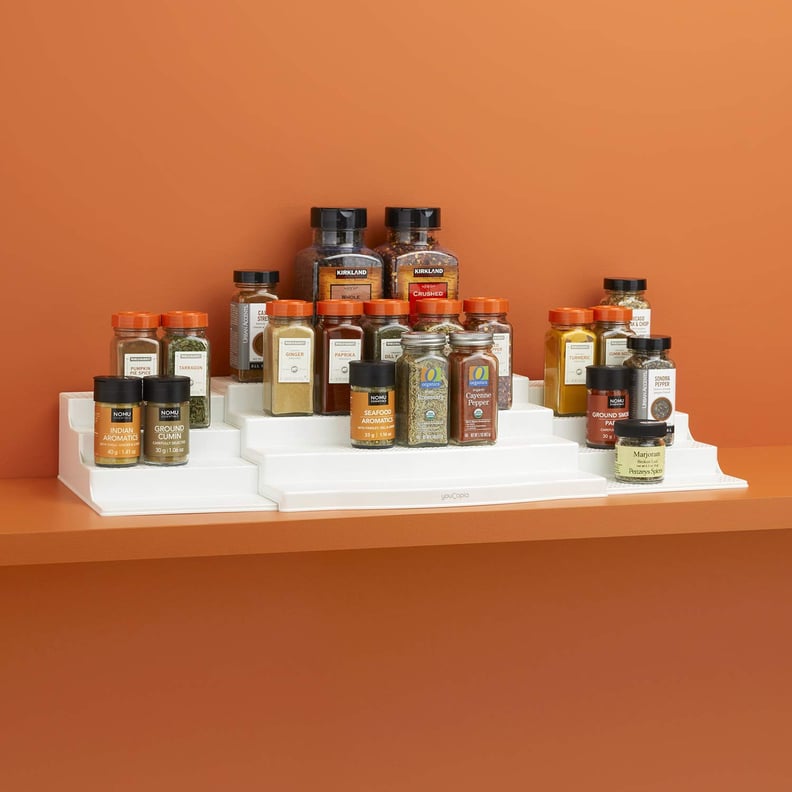 YouCopia Expandable ShelfSteps 4-Tier Spice Shelf Cabinet Organizer