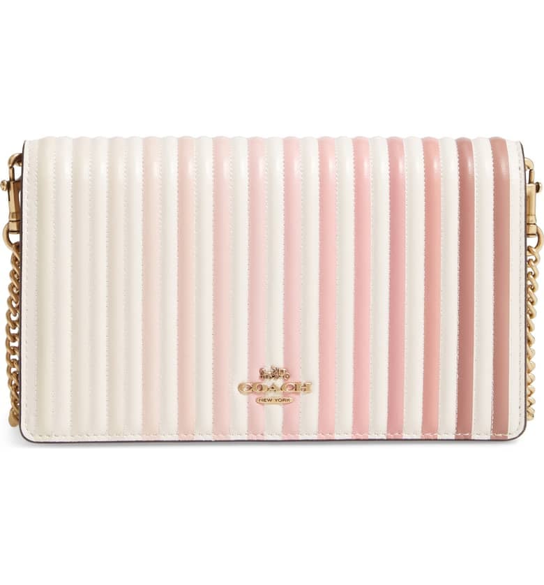 COACH Callie Ombré Quilting Leather Clutch