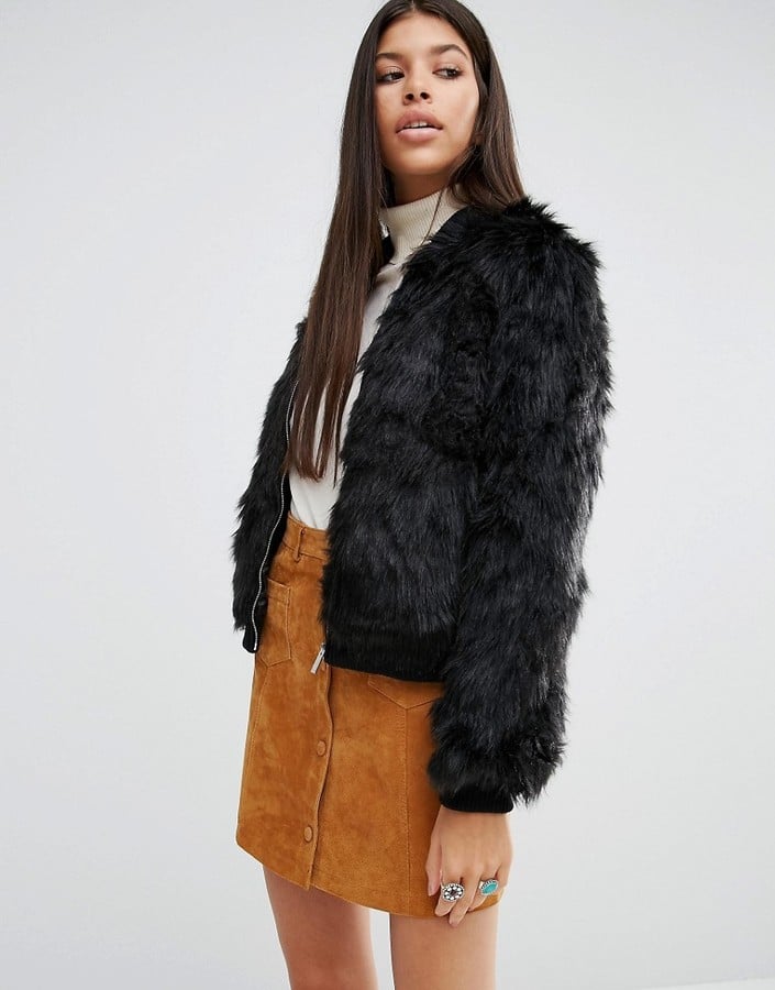 Brave Soul Faux Fur Bomber Jacket ($68)
