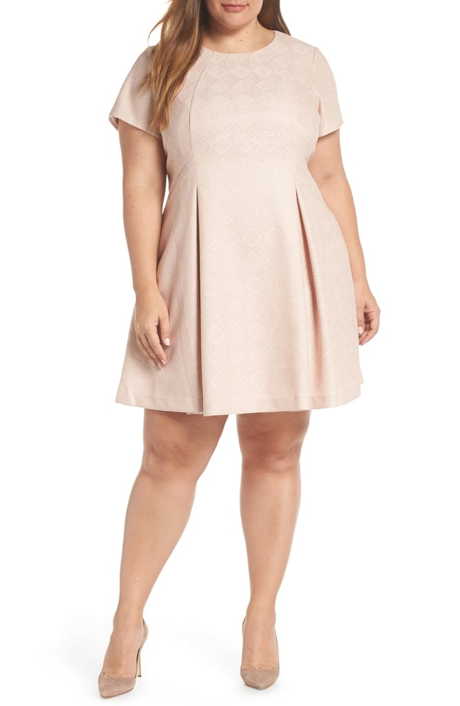 Vince Camuto Bonded Lace Fit & Flare Dress