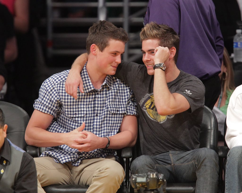 He and Zac Go to Plenty of Lakers Games Together | Facts ...