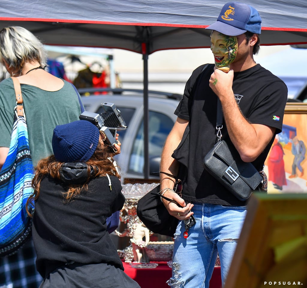 Zendaya and Jacob Elordi Being Cute at a Flea Market in LA