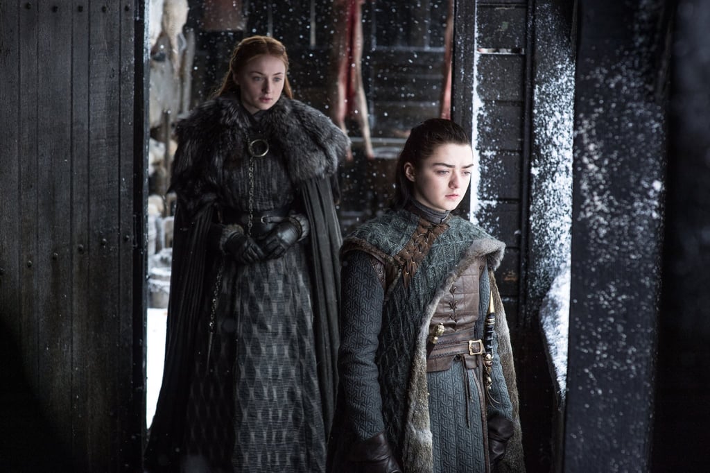 Maisie Williams and Sophie Turner Kissing on Game of Thrones