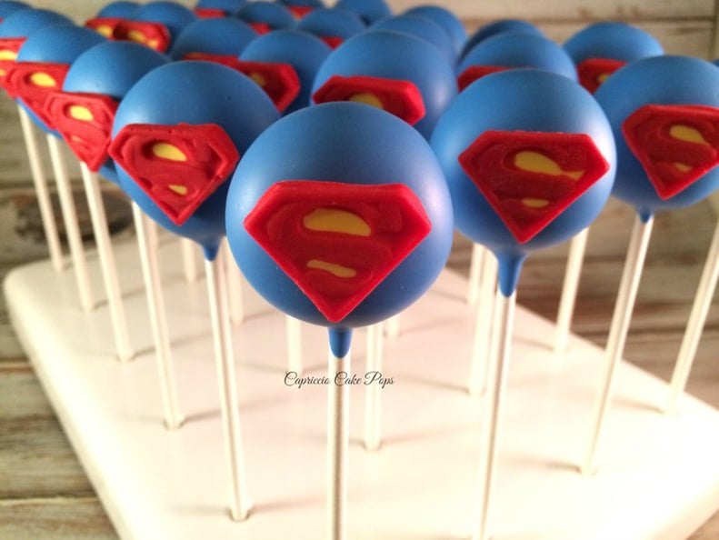 Superman Superhero Cake Pops