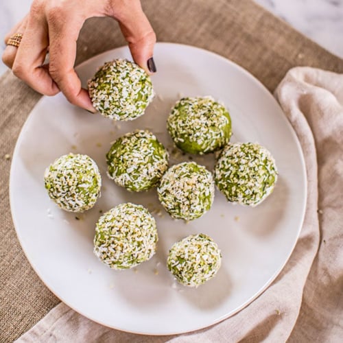 Keto Matcha Coconut Balls Recipe POPSUGAR Fitness