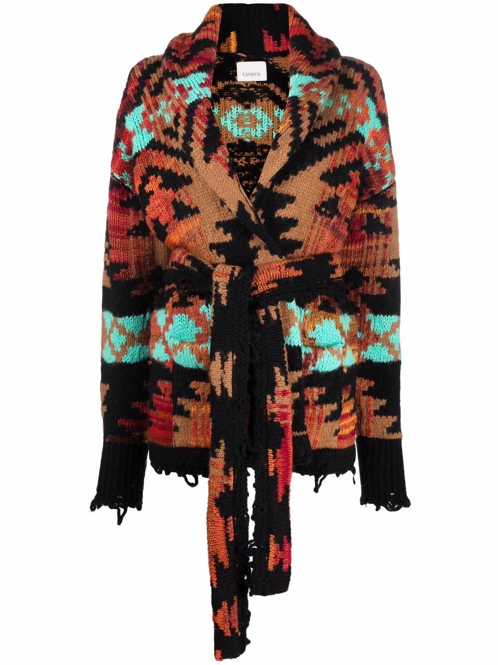 Laneus Intarsia Knit Cardigan | 8 